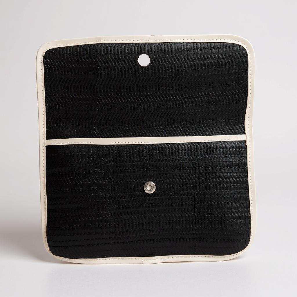 Classic Black Textured Mini Clutch